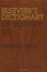 Elsevier's Dictionary of Botany Vol 2 General Terms  In English French German and Russian