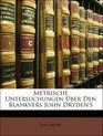 Metrische Untersuchungen ber Den Blankvers John Dryden'S