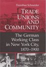 Trade Unions and Community The German Working Class in New York City 18701900