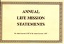 Annual Life Mission Statements