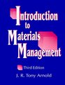 Introduction to Materials Management