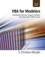 VBA for Modelers Developing Decision Support Systems with Microsoft Office Excel Printed Access Card