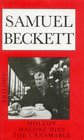 Beckett Trilogy Molloy Malone Dies The Unnamable
