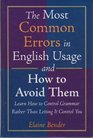 The Most Common Errors in English Usage and How to Avoid Them