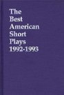 The Best American Short Plays 19921993