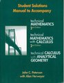Technical Mathematics With Calculus Student Manual