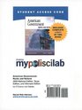 MyPoliSciLab with Pearson eText Student Access Code Card for American Government
