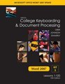 Gregg College Keyboarding  Document Processing Word 2007 Update Kit 3 Lessons 1120