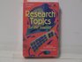 Research topics for the Internet