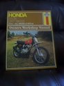 Honda Xr 75 Dirt Bikes Owners Workshop Manual