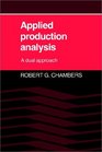 Applied Production Analysis  A Dual Approach