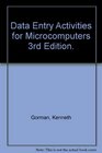 Data Entry Activities for Microcomputers 3rd Edition