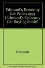 Edmund's Economy Car Prices 1994