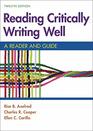 Reading Critically Writing Well A Reader and Guide