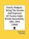 Family Budgets Being The Income And Expenses Of TwentyEight British Households 18911894