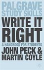 Write It Right A Handbook for Students