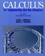 Calculus for Engineering and the Sciences Preliminary Version