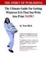 Spirited Publishing How to Get Your Writing into Print Now