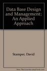 Database Design and Management An Applied Approach/Book and Disc