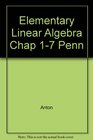 Elementary Linear Algebra Chap 17 Penn