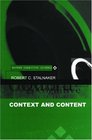 Context and Content Essays on Intentionality in Speech and Thought
