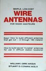 Simple LowCost Wire Antennas for Radio Amateurs