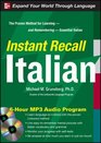 Instant Recall Italian 6Hour MP3 Audio Program