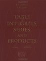 Table of Integrals Series and Products