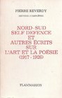 Nordsud Selfdefence et autres ecrits sur l'art et la poesie 19171926