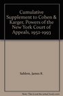 Cumulative Supplement to Cohen  Karger Powers of the New York Court of Appeals 19521993