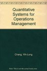 Quantitative Systems for Operations Management