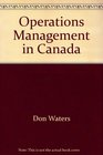 Operations Management in Canada