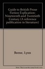 Guide to British Prose Fiction Explication Nineteenth and Twentieth Centuries