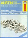 Austin MGand Vanden Plas Montego 198485 Owner's Workshop Manual