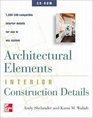 Architectural Elements Interior Construction Details on CDROM