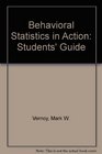 Behavioral Statistics in Action Students' Guide