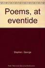 Poems at eventide
