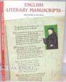 English Literary Manuscripts