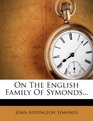 On The English Family Of Symonds