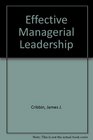 Effective managerial leadership