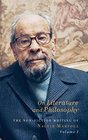 On Literature and Philosophy The NonFiction Writing of Naguib Mahfouz Volume 1