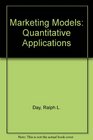 Marketing models quantitative applications