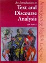 An Introduction to Text  Discourse Analysis Investigating English Language
