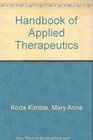 Handbook Applied Therapeutics Text and PDA Package