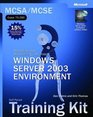 MCSA/MCSE SelfPaced Training Kit  Managing and Maintaining a Microsoft Windows Server 2003 Environment