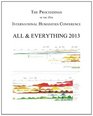 The Proceedings of the 18th International Humanities Conference All  Everything 2013