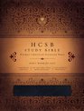 HCSB Study Bible, Black Genuine Leather Indexed