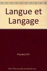 Langue et langage Le franais par le franais