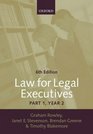 Law for Legal Executives Year 2 Pt1