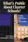 What's Public About Charter Schools  Lessons Learned About Choice and Accountability